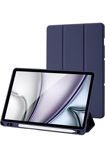 Generic Galaxy Tab S9 11-Inch Protective Case, Dark Blue, with S Pen Holder, Trifold Stand, Auto Sleep/Wake,