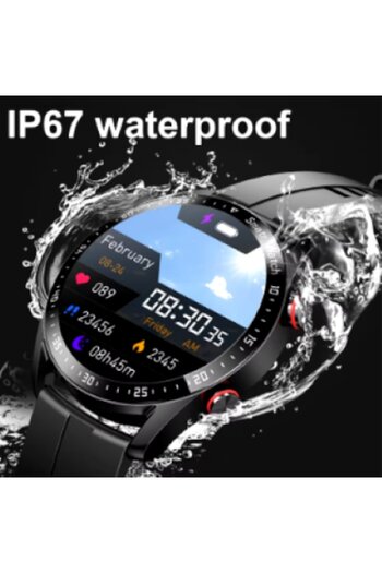 hiwatch Smart Watch and Fitness Bracelet Black, Heart Rate Monitor, Call and SMS Notifications