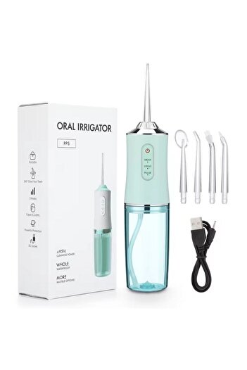 OEM Royall A8 portable oral irrigator, 3 modes, 220ml, USB-C, green
