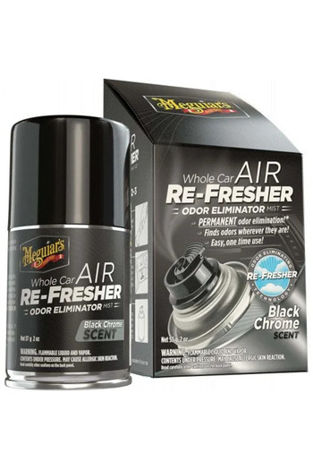 Meguiars Car air conditioning cleaning spray Air Re-Fresher Black Chrome G181302EUMG, 57 g