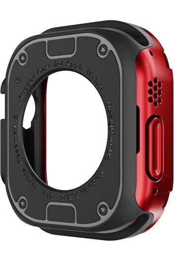 bbtech Apple Watch Se 3 44mm Compatible Armor Dual Layer Case Protective Armored Look Case