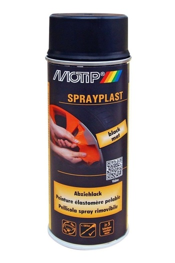 Motip Sprayplast foil paint spray, matte black, 400 ml, code 315050