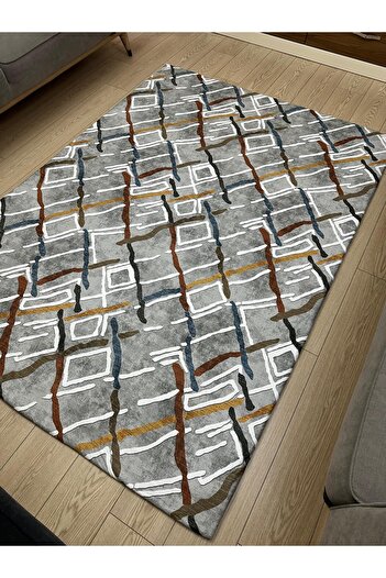 ALLGELSİN Elastic Micro Fleece Carpet Cover 4m2 160X230 or 6m2 200X300 Four or Six Meters Square Carpet Cover