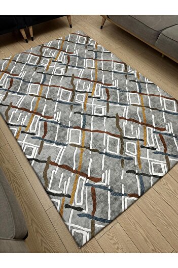ALLGELSİN Elastic Micro Fleece Carpet Cover 4m2 160X230 or 6m2 200X300 Four or Six Meters Square Carpet Cover