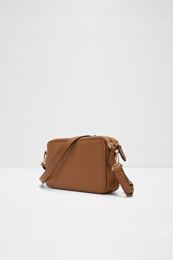 Aldo Ddemi - Women's Small Size Tan Two-Compartment Detachable Adjustable Crossbody Bag