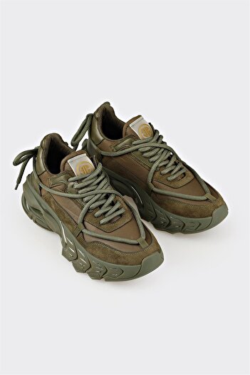 Elle Shoes Haki Kadın Spor Ayakkabı