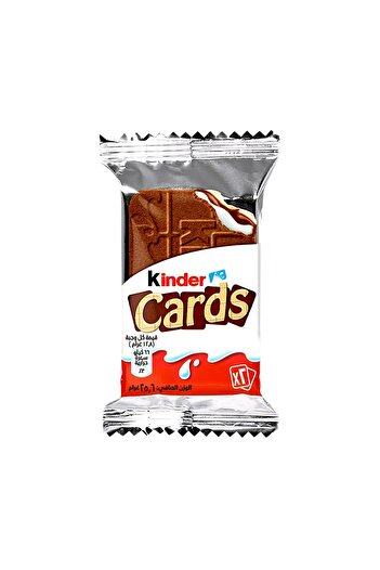 Kinder Cards Chocolate Biscuits 25.6 g Thin Crispy Wafers with Milk and Cocoa Cream Filling