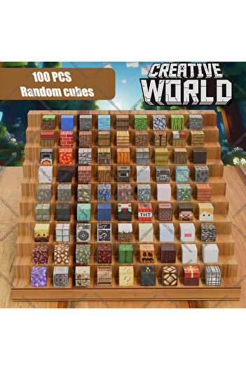 Choice7 Randomly 100 Magnetic Building Blocks Stacking Construction Set STEM Sensory Toys for Mine World Kid