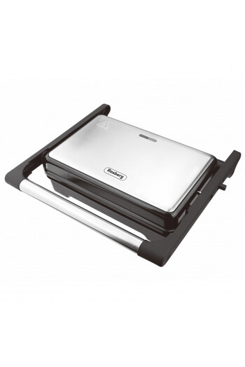 rosberg Grătar R51442I, 1500W, Deschidere 180 g, Antiaderent, Tavă pentru grăsime, Oțel inoxidabil/negru