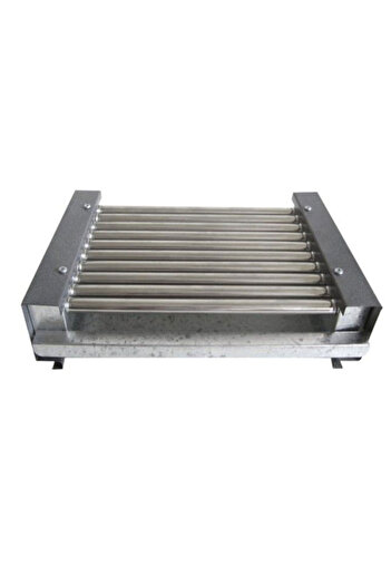 Rubino Electric grill EC 0.9, 900W, Without lid, Working area 24x18.5 cm, Gray/shagreen