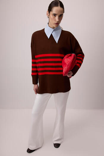 Touché Privé STRIPED KNIT TUNIC
