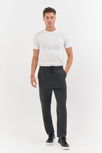 Dechers Men's Zebra Print Stretch Fabric Jogger Pants E221