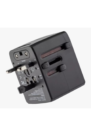 iplus World Travel Adapter with 1 Universal Socket, 3USB + 1 Type-C Ports