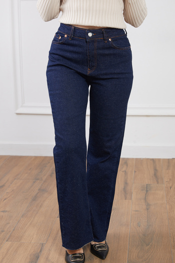 DPARİS High Waist Cut Leg Jeans