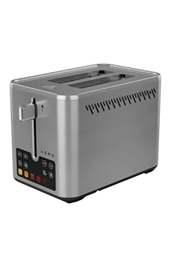 AENO ATS0004 Prăjitor de pâine, 950W, 2 felii, 6 niveluri, 3 funcții, Tavă de firimituri detașabilă, Inox