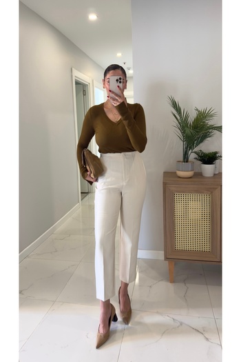 BİRCANÇİL Zr Lora Stone Flatolu Trousers
