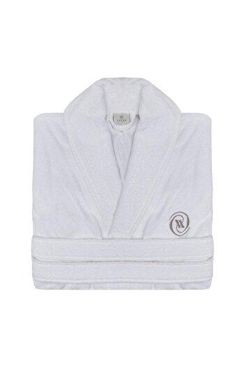 Vakko Cotton Bathrobe White M400339493