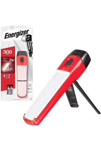 Energizer LED work flashlight with tripod, 300 lm, 4 lighting modes, IPX4, 4xAA batteries included