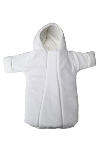 fantasialand White velvet baby carrier, age 0-3 months