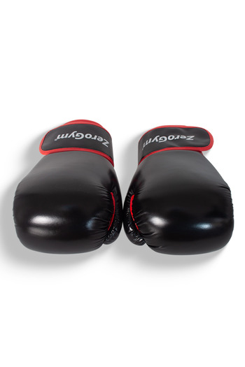ZEROGYM Boxing Gloves, Muay Thai, Kick Boxing Gloves Black Red