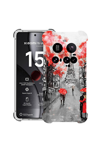 bestcase Carcasă spate antișoc pentru Xiaomi 15 Ultra 5G, antișoc 1.5MM, Turnul Eiffel din Paris, 1988298 AS 1378