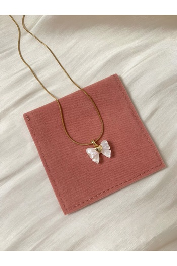 JOVİ ATELİER Kurdele Steel Necklace - Gold Color