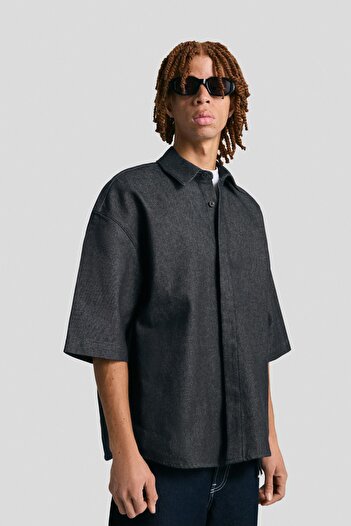 Bershka Short sleeve boxy fit shirt