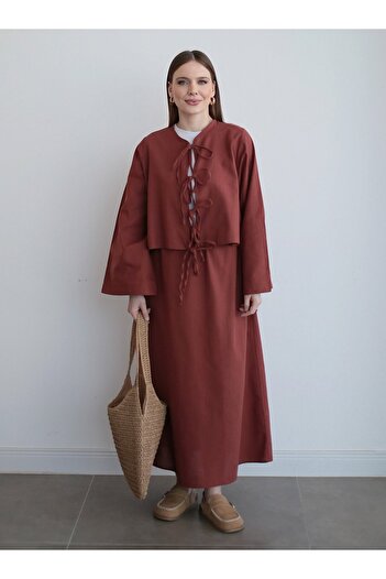 MRS. POLEEN Lace-Up Double Suit - Tile - Mrs Poleen