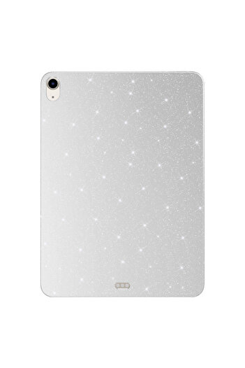 zore iPad Air 10.9 2020 (4Th Generation) Silvery Shiny Appearance Compatible Omsy Tablet Cotton Case-Silver