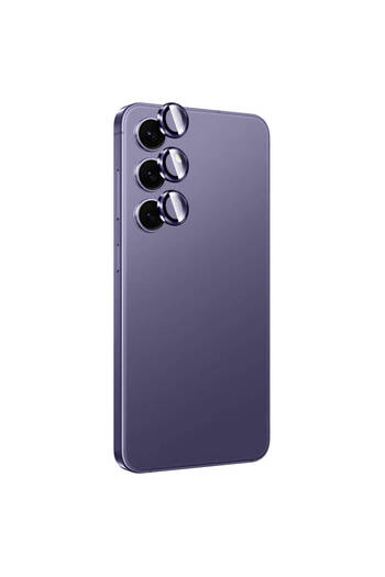 zore Galaxy S24 Plus Omsy Titanium Premium Thtterli Camera Lens Protector-Purple