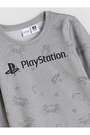LC Waikiki Lcw Kidsgri Crew Neck Playstation Printed Boys' Pajama Set
