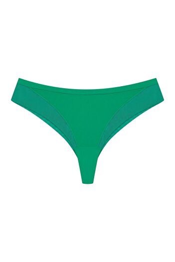 Bloovii Women's Panties Brazilian Brief Hipster Style Polyamide with Mesh | Campari