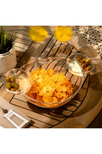 Alberto Deep Snack Bowl With Two Dipping Bowls