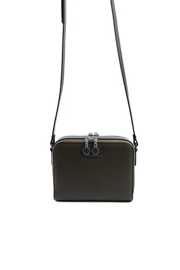 Silver Polo Silver & Polo Khaki Sp888 Women's Crossbody Bag