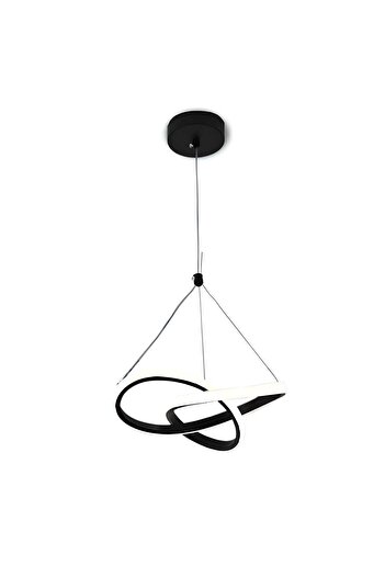 RFAN Pendul, Model R9159/1A1, 3 tipuri de lumină, înălțime reglabilă, 28W, negru