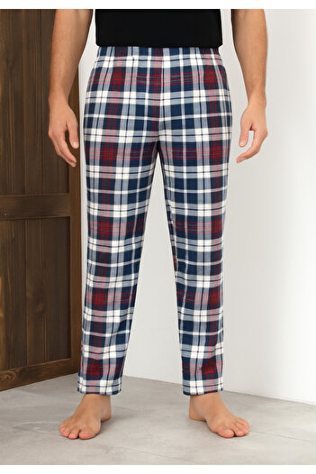 Serena Men's Multicolor Plaid Pajama Pants - Relaxed Fit - Big Size