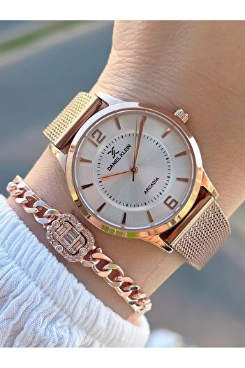 Daniel Klein Straw Cord 3 Atm Water Resistant 2 Years Warranty Women Wrist Watch+Bracelet Bdk.13306.7