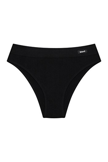 Bloovii Women's Panties Briefs High Leg High Waist Style Ribbed with Decorative Trim | Arlan