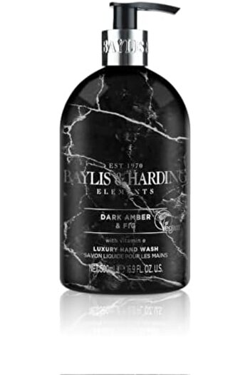 Baylis & Harding Elements Dark Amber & Fig Hand Wash, 500ml | Vegan | Enriched in Vitamin E | Nouris