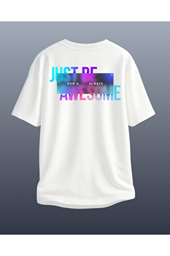 CATHECAT White Special Design Printed Oversize Unisex Tshirt