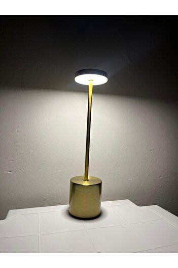 MİEN MASA ÜSTÜ ŞARJLI LED LAMBA GOLG MIEN-1498-G