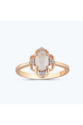Altınbaş Pırlanta Topaz Taş Oval Yüzük
