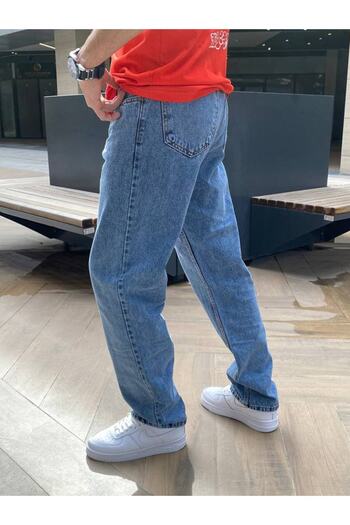 La Bjorn Dark Blue Baggy Jeans