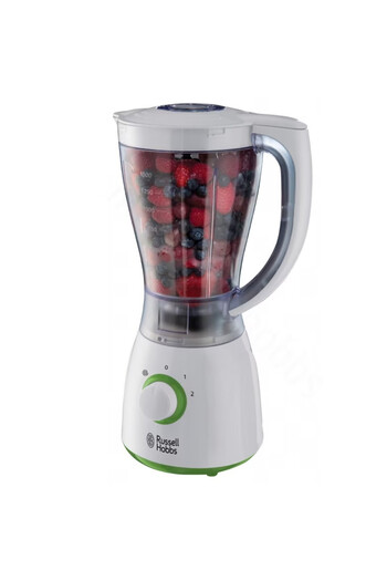 RUSSELL HOBBS Blender 22250-56, 600W, 1.5L, Pulse Function, 2 Speeds, Inox, White