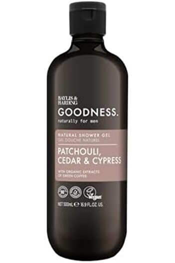Baylis & Harding Goodness Patchouli, Cedar & Cypress Natural Shower Gel for Men, 500ml