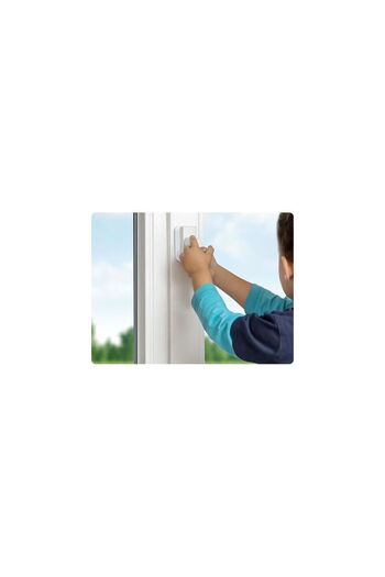 reer Economic Package 3 Locking Devices for Balcony Doors and Windows, No Drilling or Gluing, White,