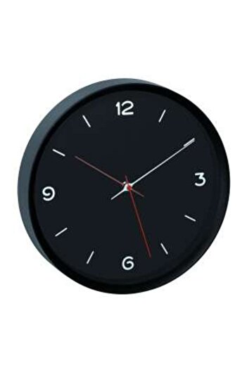 TFA Silent Wall Clock, Analog, Black, Monochrome, Minimalist Design