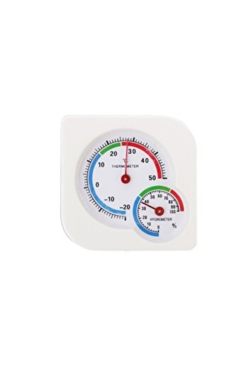 Poro Online Table Clock with Thermometer and Hygrometer Classic Interior Exterior GJWS A 7