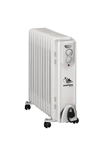 ALBATROS Electric radiator, power 2500 W, 3 speeds, 11 elements, adjustable thermostat, wheels for moving...