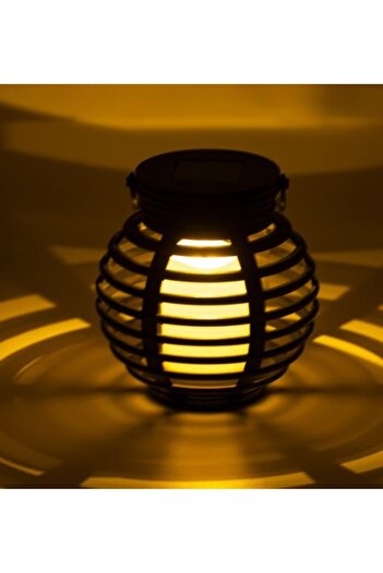 TOPI TOY Solar-powered lantern lamp, flame effect, with light sensor, 10.5 cm
